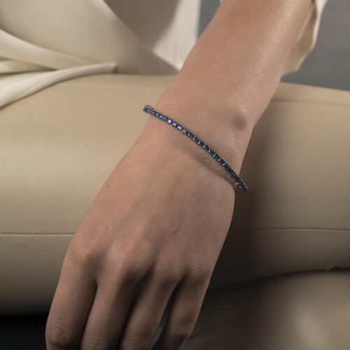 Bracciale Tennis Con Zaffiri Blu