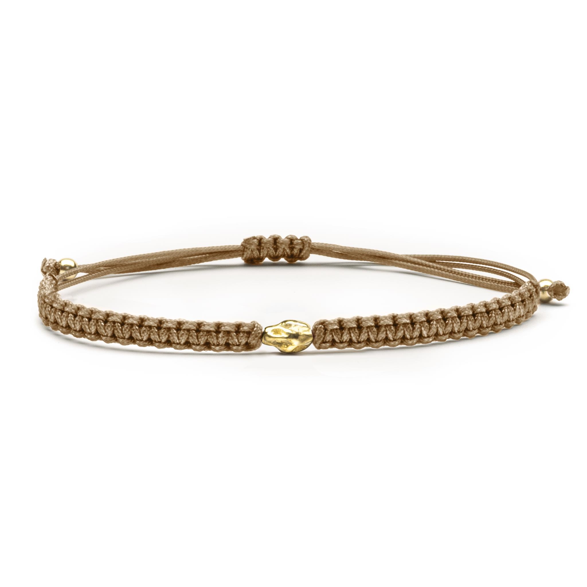 Bracciale Pepite Con Sfere Di Chiusura In Oro